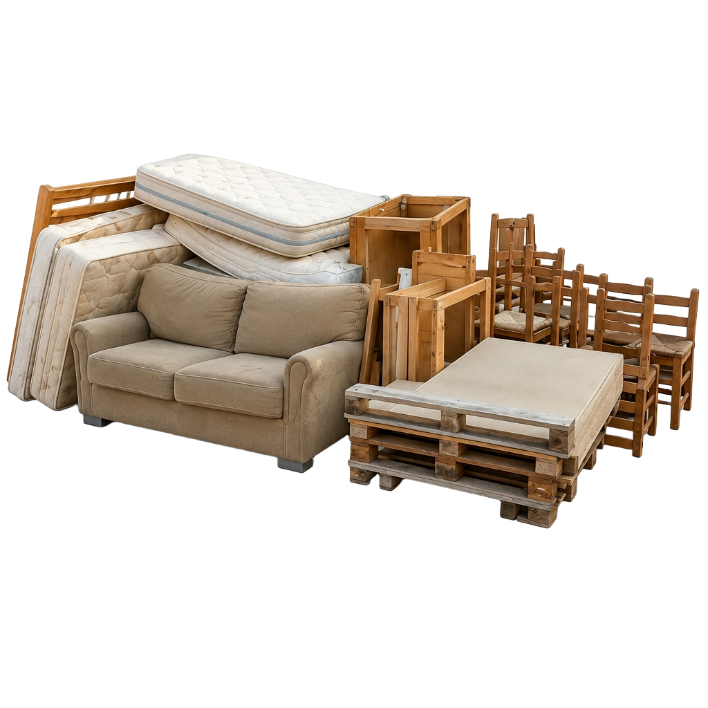 Residuos voluminosos: colchones, palets y muebles