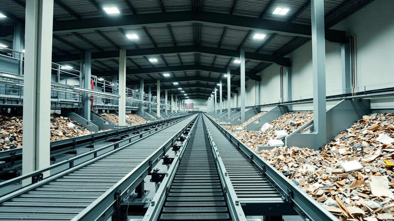 Planta de clasificación y reciclaje de residuos